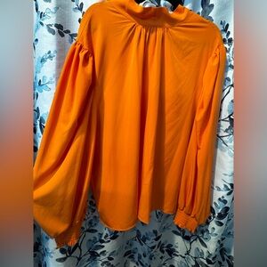 SHEIN Vibrant Orange Blouse